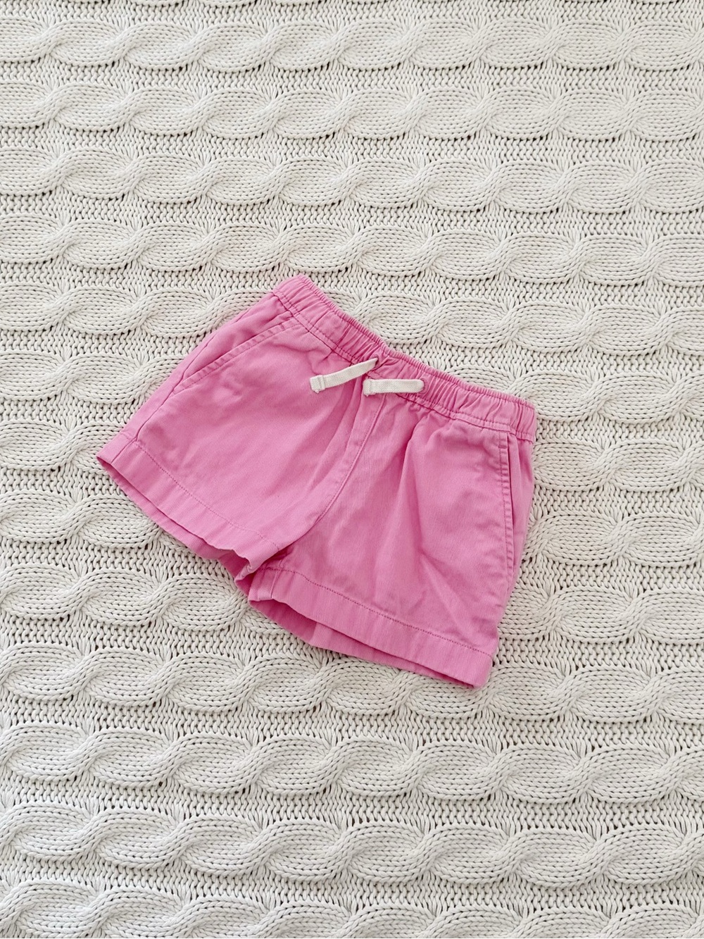 Crewcuts Pink Elastic Drawstring Athletic Shorts
